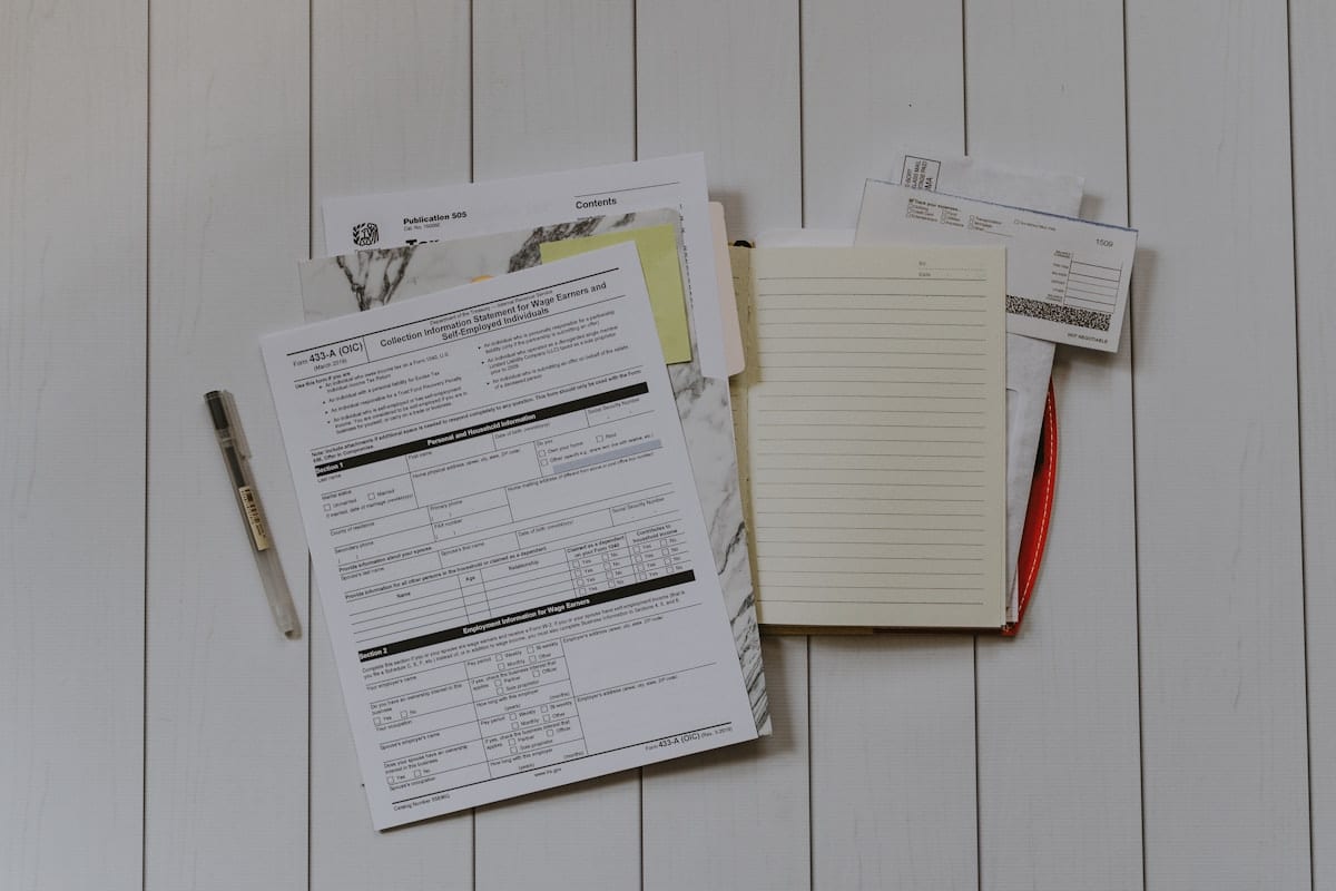 Insurance card and clipboard at ER Of Fort Worth